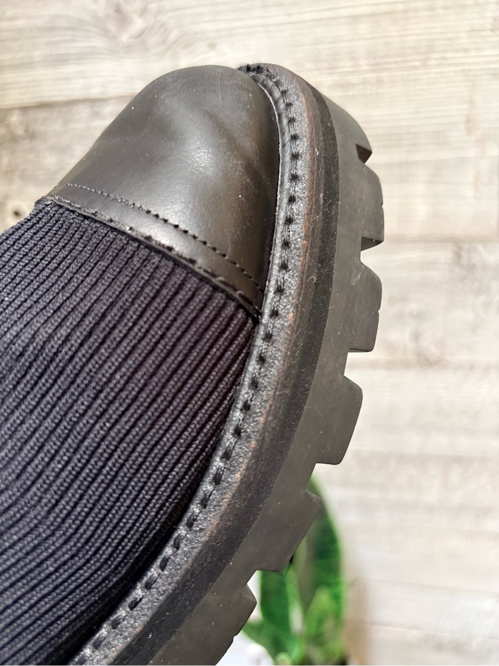 Kate Spade | "Winton" Lug Chunky Knit Lace-Up Combat Boots - Women's 6.5B, Black - Picture 12 of 16